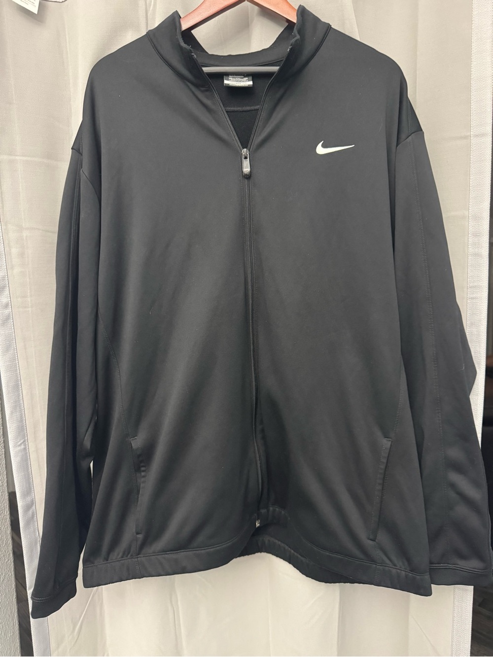 Nike Men's Black Full-Zip Athletic Jacket XXL